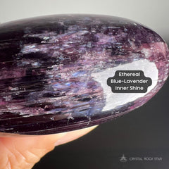 Premium Gem Lepidolite Lingam 2.7"