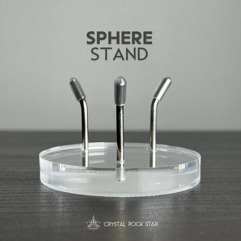 Crystal Sphere Stand - 2.5" Round Clear