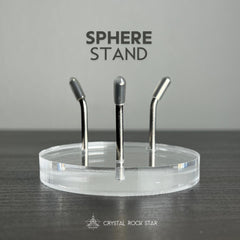 Crystal Sphere Stand - 2.5" Round Clear