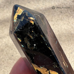 Greenland Nuummite Point Wand Tower Obelisk 3.9"