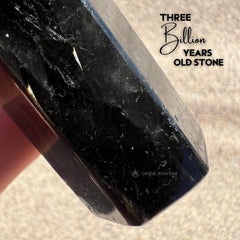 Nuummite Point Wand Greenland Stone Tower 3.7"