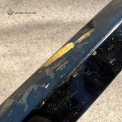 Greenland Nuummite Point Wand Tower Obelisk 3.9"