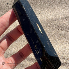 Nuummite Point Wand Greenland Stone Tower 3.7"