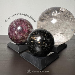 Shungite Triangle Sphere Stand for 2-3" Spheres