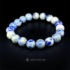 Hackmanite Fluorescent Stretch Bracelet 10mm Bead