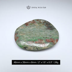 Eclogite Palm Stone - Garnet, Jade, Kyanite