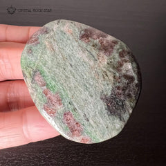 Eclogite Palm Stone - Garnet, Jade, Kyanite