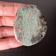 Eclogite Palm Stone - Garnet, Jade, Kyanite