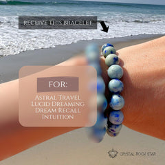Hackmanite Fluorescent Stretch Bracelet 10mm Bead