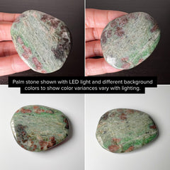 Eclogite Palm Stone - Garnet, Jade, Kyanite