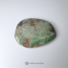 Eclogite Palm Stone - Garnet, Jade, Kyanite