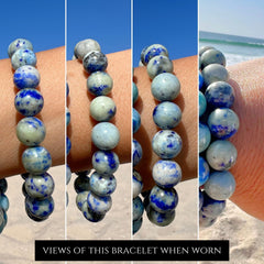 Hackmanite Fluorescent Stretch Bracelet 10mm Bead