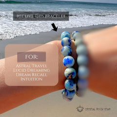 Hackmanite Lazurite Pyrite Bracelet 11mm Beads