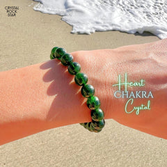 Chrome Diopside Stretch Bracelet 8mm Beads