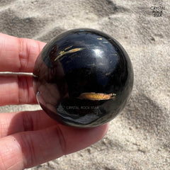 Nuummite Greenland Sphere Blue Gold Flash