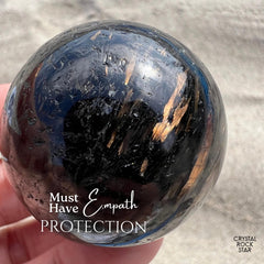 Meteor Shower Flash Nuummite Sphere