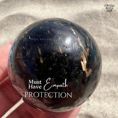 Greenland Nuummite Sphere Bronze Flash