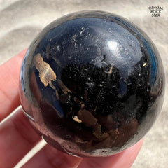 Greenland Nuummite Sphere Bronze Flash