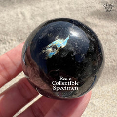 Rare Blue Nuummite Premium Flashy Sphere