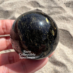 Shooting Stars Flashy Nuummite Sphere