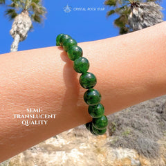 Chrome Diopside Stretch Bracelet 8mm Beads