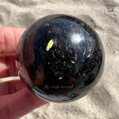 Flashy Nuummite Sphere from Greenland