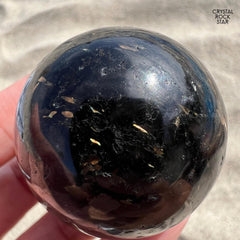 Greenland Nuummite Sphere Bronze Flash