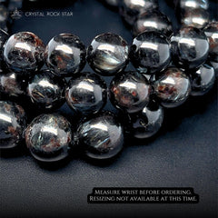 Flashy Arfvedsonite Bracelet - 8mm 10mm Beads