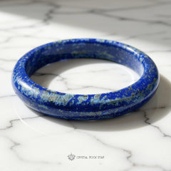 Lapis Lazuli Bangle Crystal Bracelet 61mm