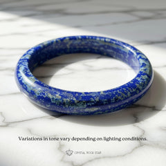 Lapis Lazuli Bangle Crystal Bracelet 61mm