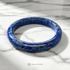 Lapis Lazuli Bangle Crystal Bracelet 61mm