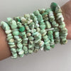 Chrysopal Chip Bracelet, Chrysoprase & Opal Sea Foam Green Crystal Stretch Bracelet, Mom Best Friend Sister Wife Aunt Summer Jewelry Gift