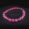 Ruby Bracelet , July Birthstone Gift for Her, Genuine Round 7mm-8mm Crystal Beads, Empowering Gemstone Jewelry Gift Mom Wife Girlfriend BFF