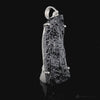 Tektite Sterling Silver Pendant - Genuine Rough Raw Black Indochine Vietnam Tektite Necklace - Unique Ancient History Jewelry Gift