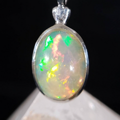 Ethiopian Rainbow Opal Pendant