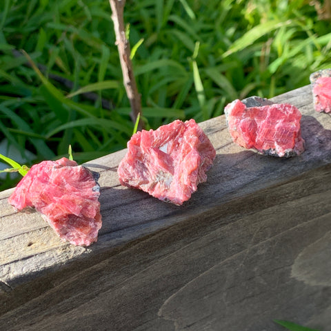 Pink Ruby Gemmy Shimmery Raw Crystal