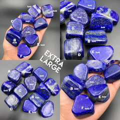 Lapis Lazuli Tumbled Stone - Crystal Healing - Third Eye Intuition