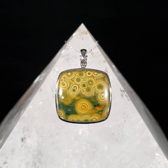 Orbicular Ocean Jasper Pendant