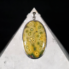 Orbicular Ocean Jasper Pendant