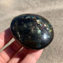 Rainbow Labradorite Palm Stone 2.3"