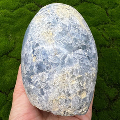 Celestite Egg Geode Large Standing Cluster 4.3"