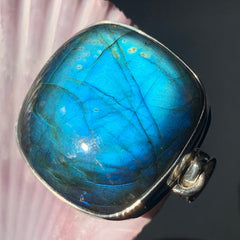 Blue Labradorite Intuition Boosting Silver Pendant