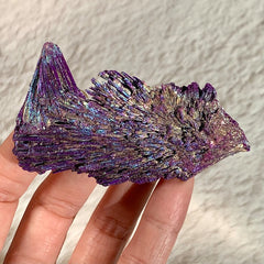 Purple Kyanite Rainbow Aura Crystal 3.2"