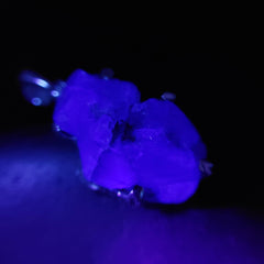 Fluorite Fluorescent Blue UV Glow Pendant