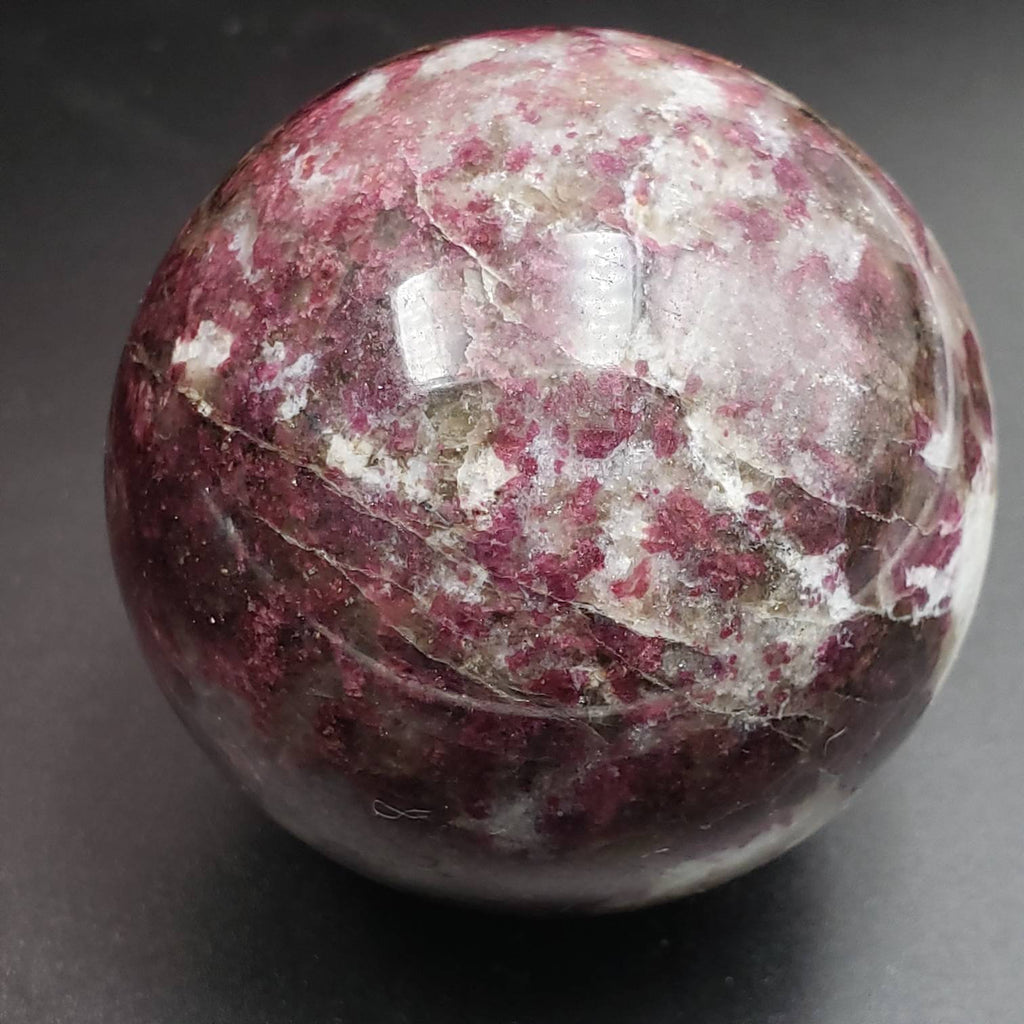 Rubellite Pink Tourmaline Smoky Quartz Sphere Heart Chakra Crystal ...