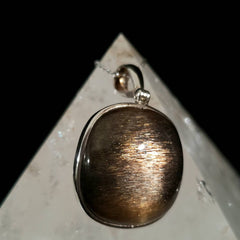 Radiant Sunstone Sterling Silver Pendant
