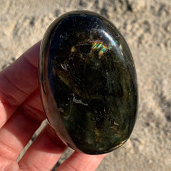 Rainbow Labradorite Palm Stone 2.7"