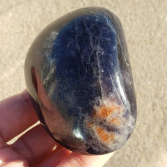 Iolite Sunstone Shimmery Palm Stone