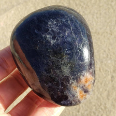 Iolite Sunstone Shimmery Palm Stone