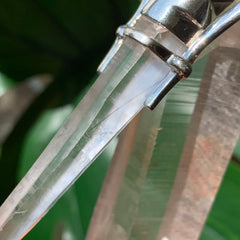 Elite Shungite & Tourmalinated Quartz Wand Pendant